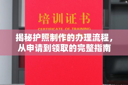 后龙揭秘护照制作的办理流程，从申请到领取的完整指南