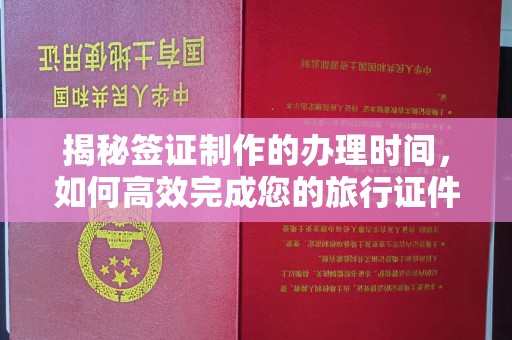 后龙揭秘签证制作的办理时间，如何高效完成您的旅行证件
