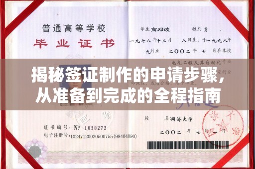 后龙揭秘签证制作的申请步骤，从准备到完成的全程指南