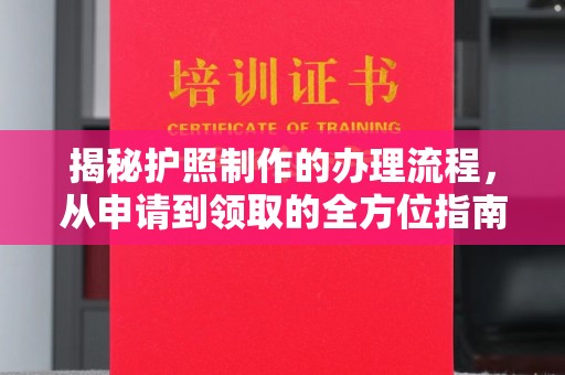 后龙揭秘护照制作的办理流程，从申请到领取的全方位指南