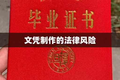 后龙文凭制作的法律风险