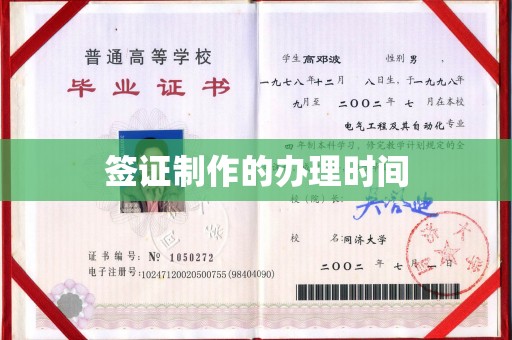 后龙签证制作的办理时间